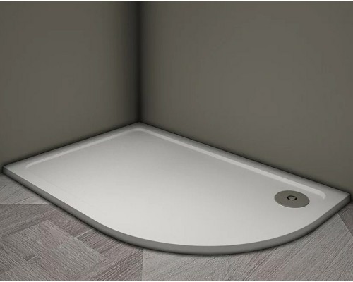 Душевой поддон из искусственного камня Veconi Tezeo 100x90 L Белый