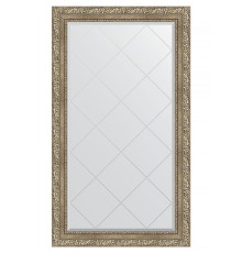Зеркало Evoform Exclusive-G 130х75 с гравировкой в багетной раме - Виньетка античное серебро 85 мм