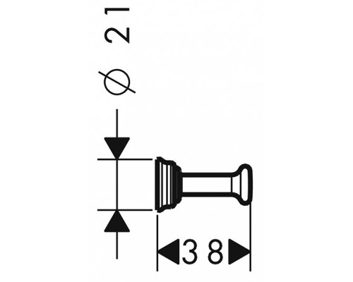 Крючок Axor Montreux 42137000 Хром