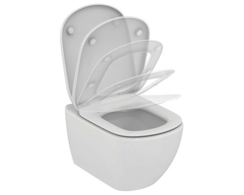 Комплект унитаза с инсталляцией Ideal Standard Tesi с сиденьем Микролифт и клавишей смыва