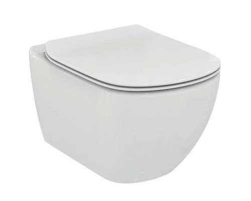 Комплект унитаза с инсталляцией Ideal Standard Tesi с сиденьем Микролифт и клавишей смыва