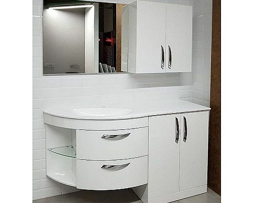 Подвесной шкаф De Aqua Трио Люкс 70 185075 Белый