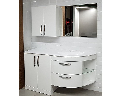 Подвесной шкаф De Aqua Трио Люкс 70 185075 Белый