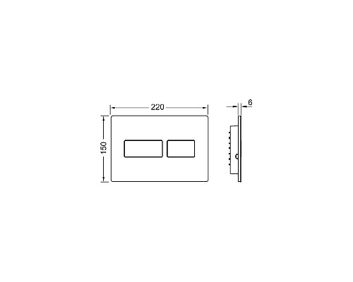 Панель смыва TECE solid 9240431