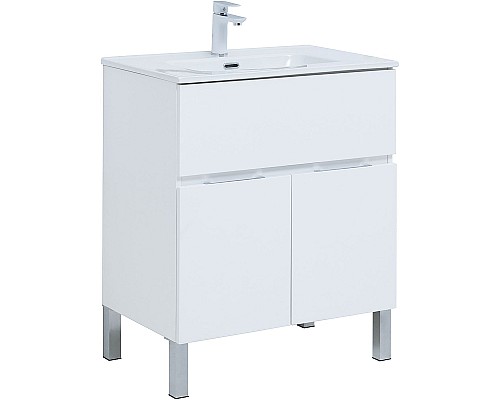 Тумба под раковину Aquanet Алвита New 70 303901 Белая матовая