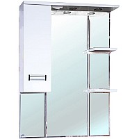 Зеркало со шкафом Bellezza Сиена 80 L 4613913002014 с подсветкой Белое