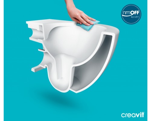 Унитаз Creavit Free FE322-11CB00E-0000 подвесной Белый без сиденья