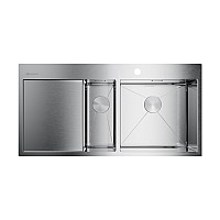 Кухонная мойка Omoikiri Akisame 100-2-IN-R 4973547 нержавеющая сталь 
