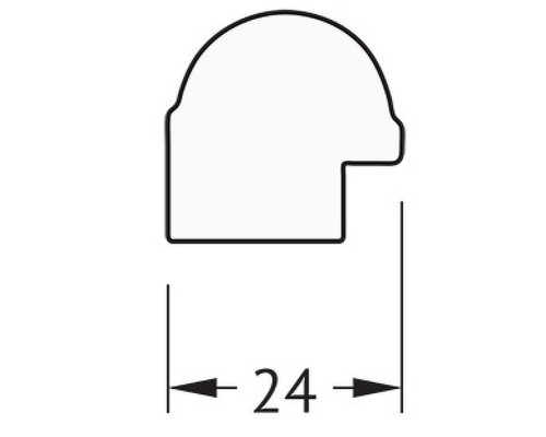Зеркало Evoform Definite 147х67 BY 0763 в багетной раме - Золотой бамбук 24 мм