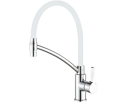 Смеситель для кухни Haiba HB73643-8 Хром Белый