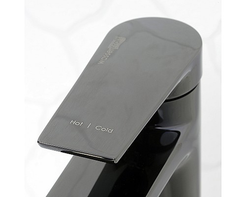 Смеситель для раковины WasserKRAFT Glan 6603H Черный глянцевый