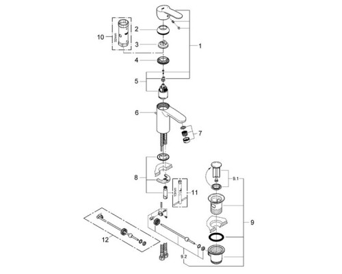 Смеситель Grohe для раковины
