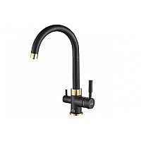 Смеситель для кухни ZORG Steel Hammer SH 713 BLACK BR