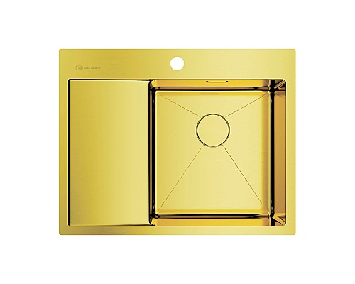 Кухонная мойка Omoikiri Akisame 65-LG-R 4973084 светлое золото