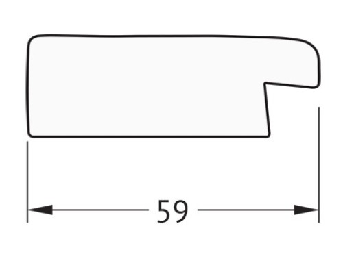 Зеркало Evoform Definite 50х40 BY 1337 в багетной раме - Травленое золото 59 мм
