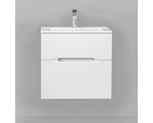 Тумба под раковину Jorno Modul 65 Mоl.01.62/P/W подвесная Белый глянец