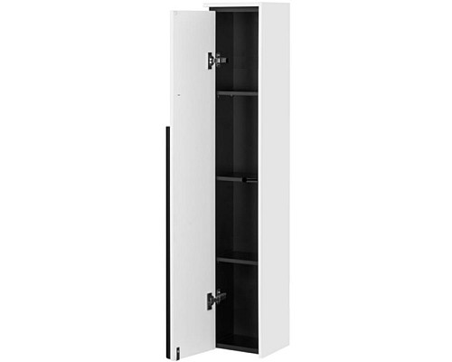 Шкаф пенал Roca Aneto 23 R 7.8574.6.780.6 подвесной Белый глянец Черный