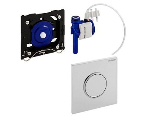Кнопка смыва Geberit HyTouch Sigma 10 116.015.KJ.1 белая/обод глянцевый хром