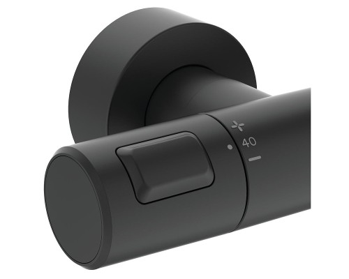 Душевая система Ideal Standard Ceratherm T25 BC748XG с термостатом Черная матовая