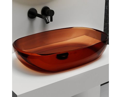 Раковина-чаша Abber Kristall 60 AT2805Opal Коричневая