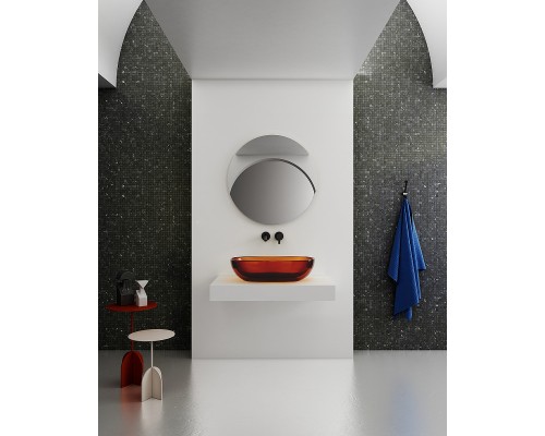 Раковина-чаша Abber Kristall 60 AT2805Opal Коричневая