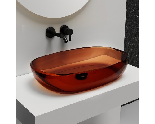 Раковина-чаша Abber Kristall 60 AT2805Opal Коричневая