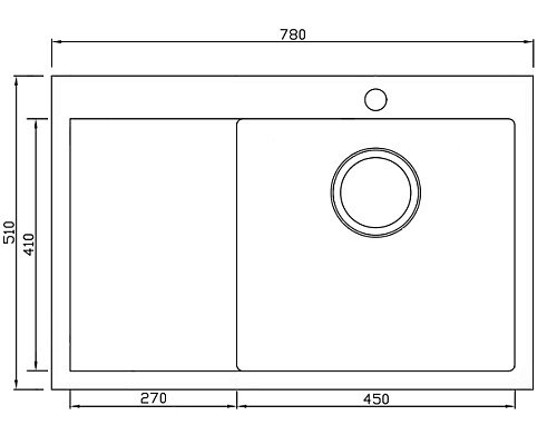 Кухонная мойка Seaman Eco Marino SMB-7851LS.A Нержавеющая сталь