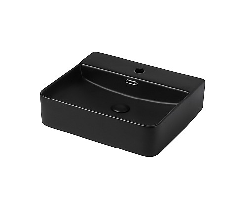 Раковина накладная ABBER Rechteck AC2203MB черная матовая