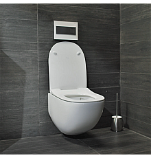 Безободковый подвесной унитаз Pestan Fluenta Rimless с ультратонкой крышкой Soft-Close 40006661