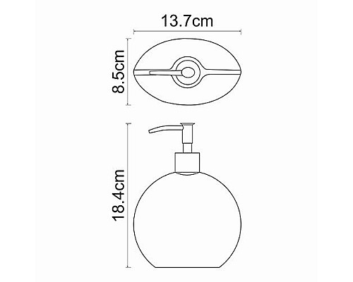 Дозатор для жидкого мыла WasserKRAFT K-33399