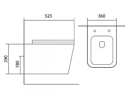 Унитаз Aquatek Либра New AQ0530N-00 подвесной с сиденьем Микролифт