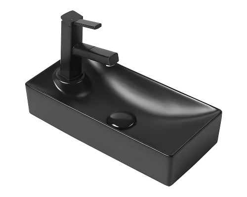 Раковина SantiLine 43 R SL-2009RMB Черная матовая