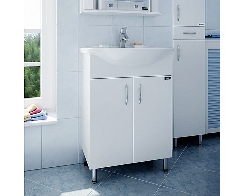 Тумба под раковину СанТа Уют 55 Белая