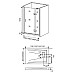 Душевое ограждение SATURN WTW-110-C-CH-R (правое) GOOD DOOR СА00007