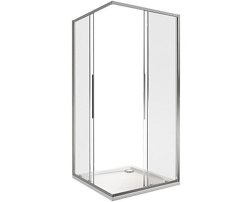 Душевой уголок Good Door Idea CR-100-C-CH 100х100 профиль Хром стекло прозрачное