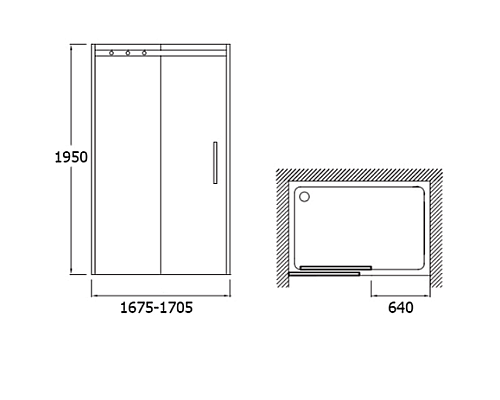 Раздвижная дверь Jacob Delafon E22C170GA