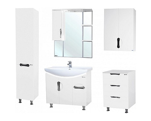 Шкаф пенал Bellezza Лагуна 35 L 4622107002013 Белый