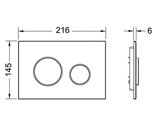 Панель смыва TECE loop 9240626