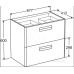 Тумба под раковину Roca The Gap 70 ZRU9302878 белый глянец