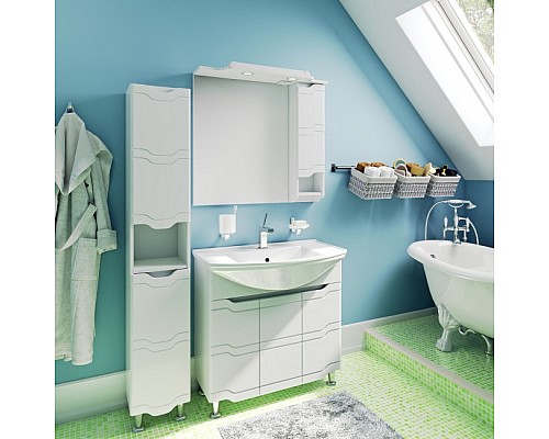 Зеркальный шкаф Runo Стиль 75 00000001128 правый