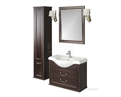 Тумба под раковину Roca America Evolution W 85 ZRU9302952 дуб темный