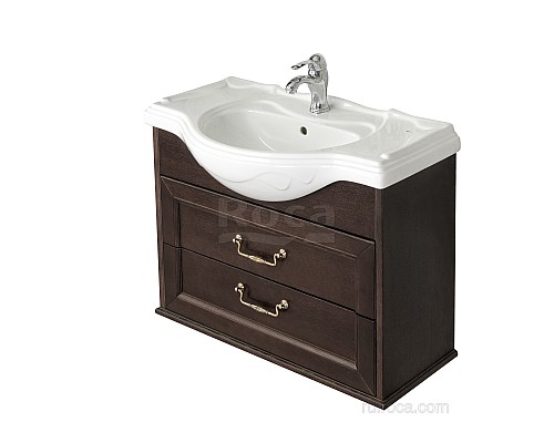 Тумба под раковину Roca America Evolution W 85 ZRU9302952 дуб темный