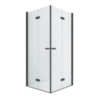 Душевое ограждение NEW TRENDY NEW SOLEO BLACK складные 2D 80x70x195 (черный)