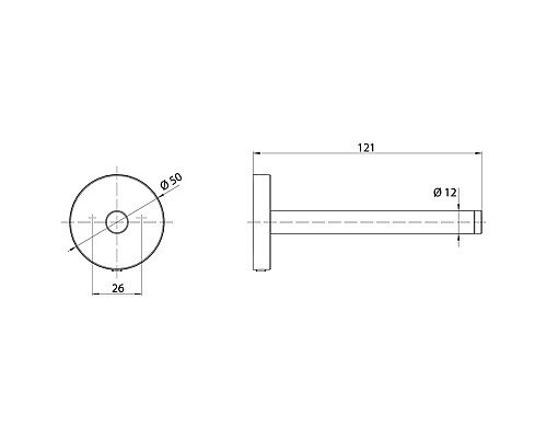 Держатель запасного рулона Emco Round 4305 001 00 Хром