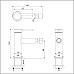 Смеситель для биде Excellent Pi Arex AREX.1203BL Черный матовый