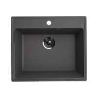 Кухонная мойка Ulgran Quartz Forte 580-09 мокрый асфальт