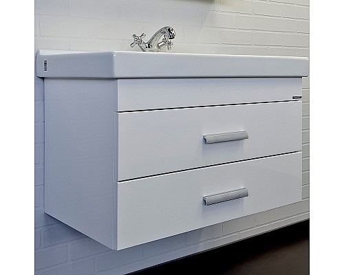 Тумба с раковиной Comforty Никосия 80П 00-00011163 подвесная Белая глянцевая