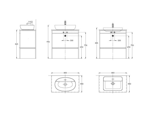 Металлическая структура Kerama Marazzi PLAZA Next напольная 80, черная матовая