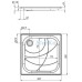 Акриловый поддон для душа 1MarKa Freya New 90x90 Белый