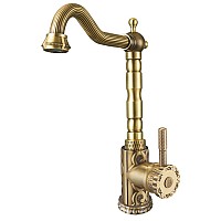 Смеситель для кухонной мойки ZORG Antic A 109K-BR